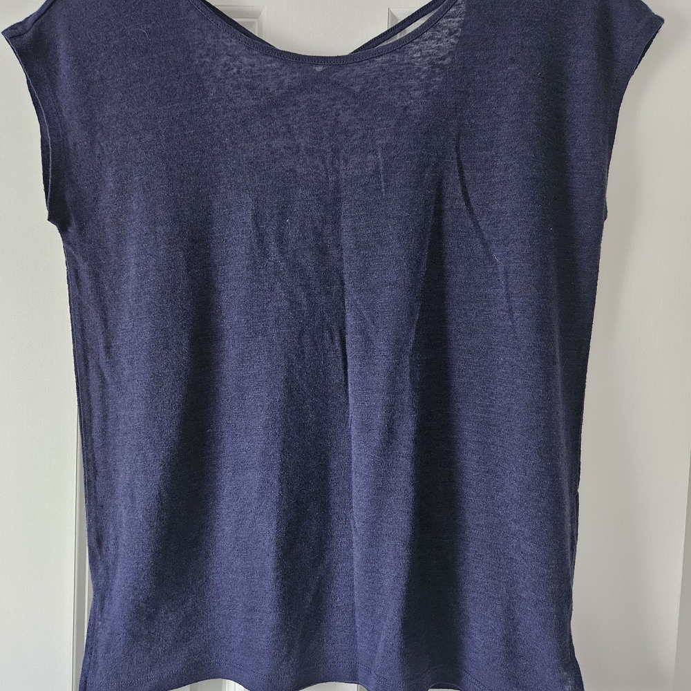 GAP Navy Short Sleeve Women's Tee